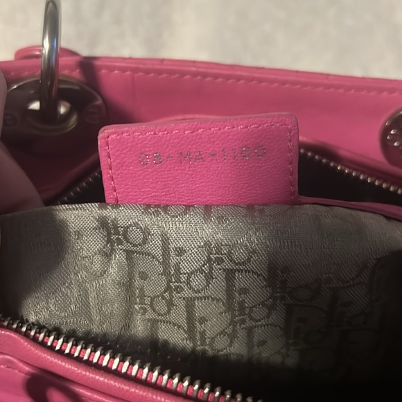 Dior Pink Cannage Leather Large Lady Dior Tote - Picture 12 of 15